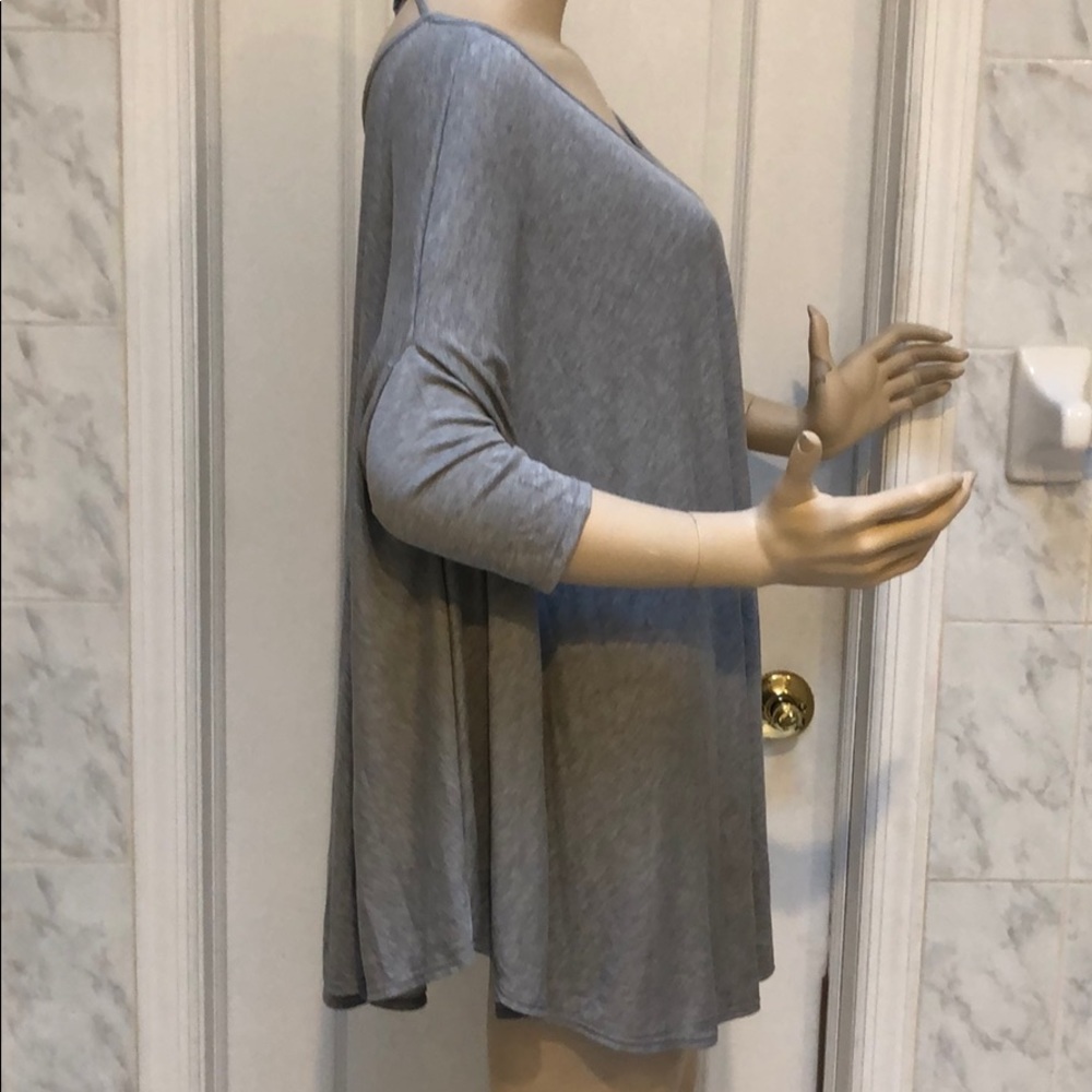 GREY TUNIC TOP - Picture 4 of 6